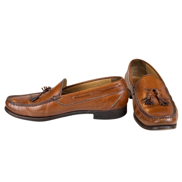 Allen Edmonds Coventry Tassel Loafers Mens 10.5 C Brown‎ Leather Dress Shoes main image 6